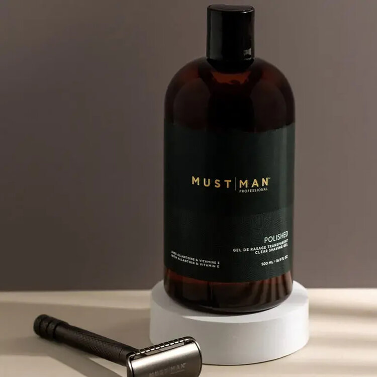 MUST | MAN Proffessional Polished | Clear Shaving Gel 500 ml