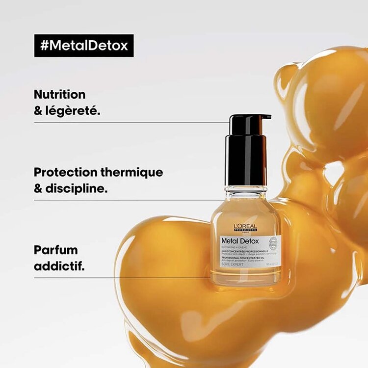 L'ORÉAL PROFESSIONNEL Serie Expert | Metal Detox | Concentrated Oil 50ml (1.69 fl. oz)