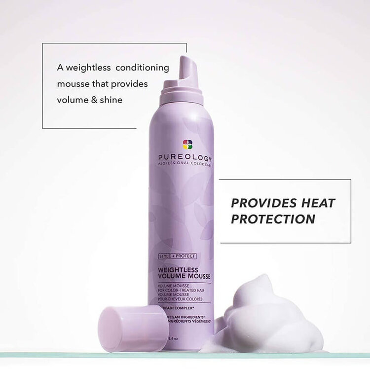PUREOLOGY Style + Protect | Weightless Volume Mousse - Lightweight Volume Mousse (238g/8.4oz)