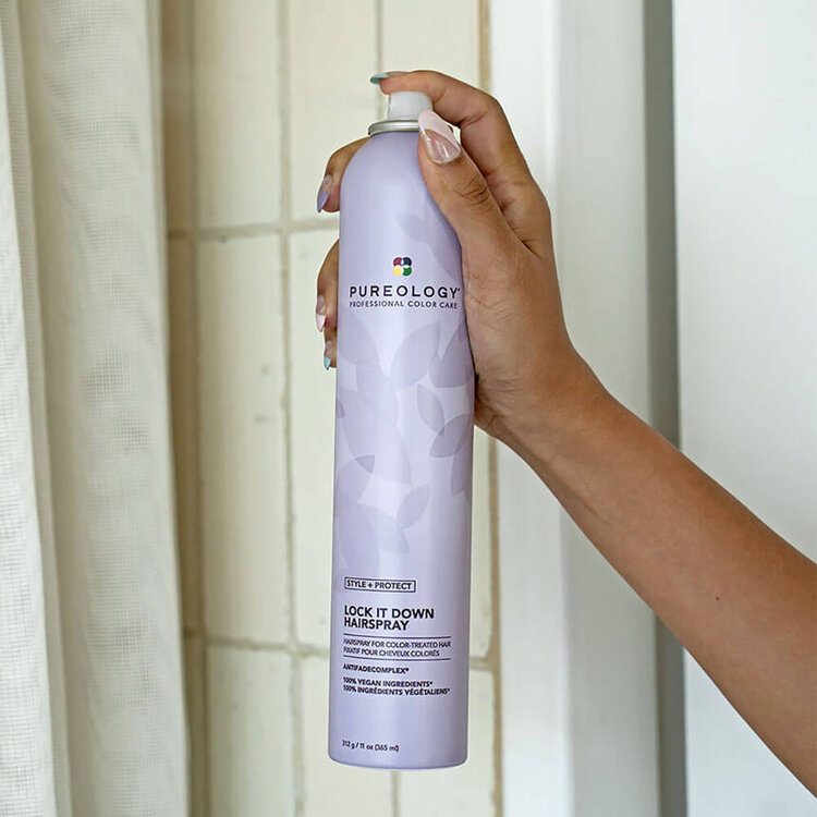 PUREOLOGY Style + Protect |  Lock It Down . Fixatif
