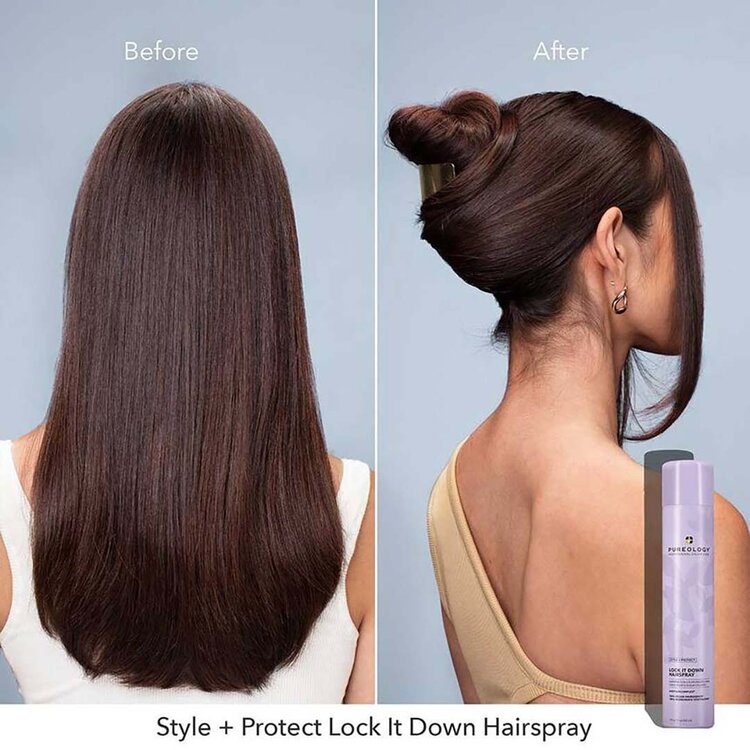 PUREOLOGY Style + Protect |  Lock It Down . Hairspray