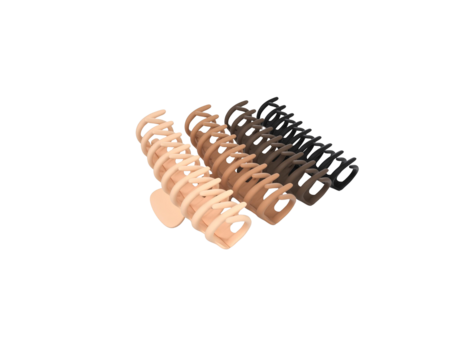 INDUSTRIA  - Classic Round Hair Clip 4 Pack