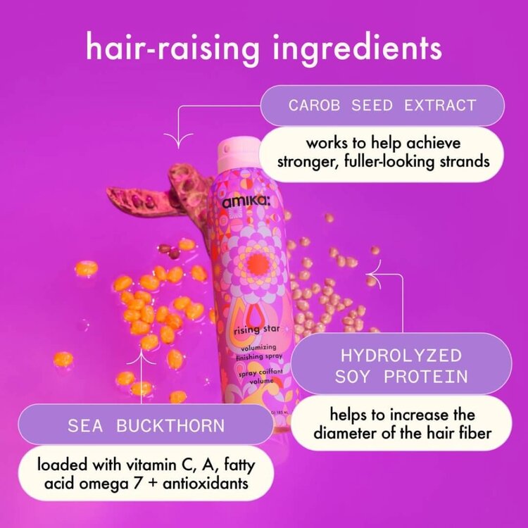 amika: Rising Star | Volumizing Styling Spray – Instant Lift, Airy Body and a Clean, Non-Sticky Finish