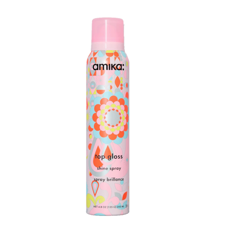 amika: Top Gloss | Spray Brillance – Finition Miroir, Anti-Frisottis et Toucher Léger