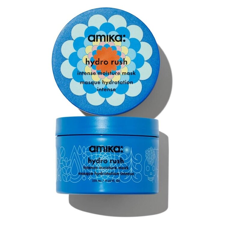 amika: Hydro Rush | Masque Hydratation Intense – Réhydrate en Profondeur, Lisse la Fibre et Booste la Souplesse