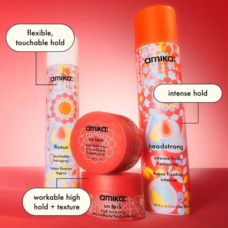 amika: On Lock | High-Hold Styling Wax (50 ml) – Strong Control, Clean Definition and Flexible Finish