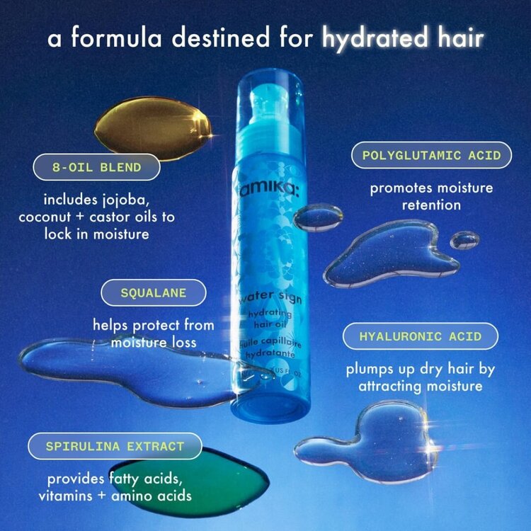 amika: Water Sign | Hydrating Hair Oil 50 ml