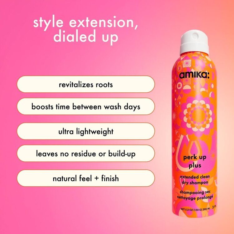 amika: Perk Up Plus | Extended Clean Dry Shampoo