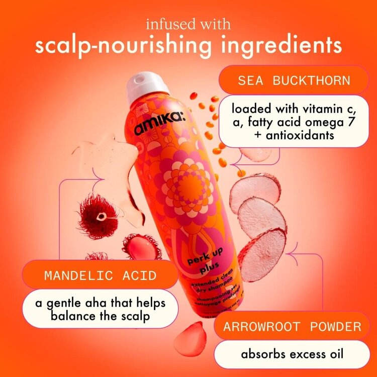 amika: Perk Up Plus | Shampooing Sec Nettoyage Prolongé