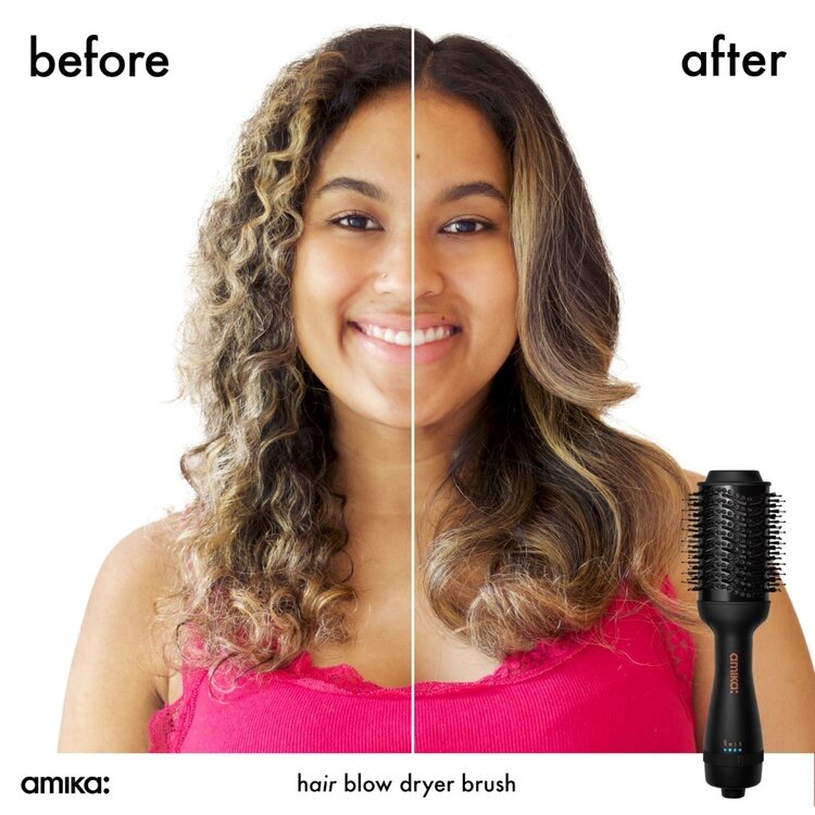 amika: Hair Blow Dry Brush 2.0 | Brosse Séchoir 2-en-1
