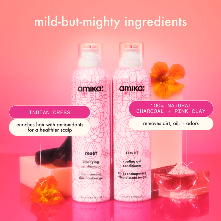 amika: Reset | Pink Charcoal Scalp Cleansing Oil 200