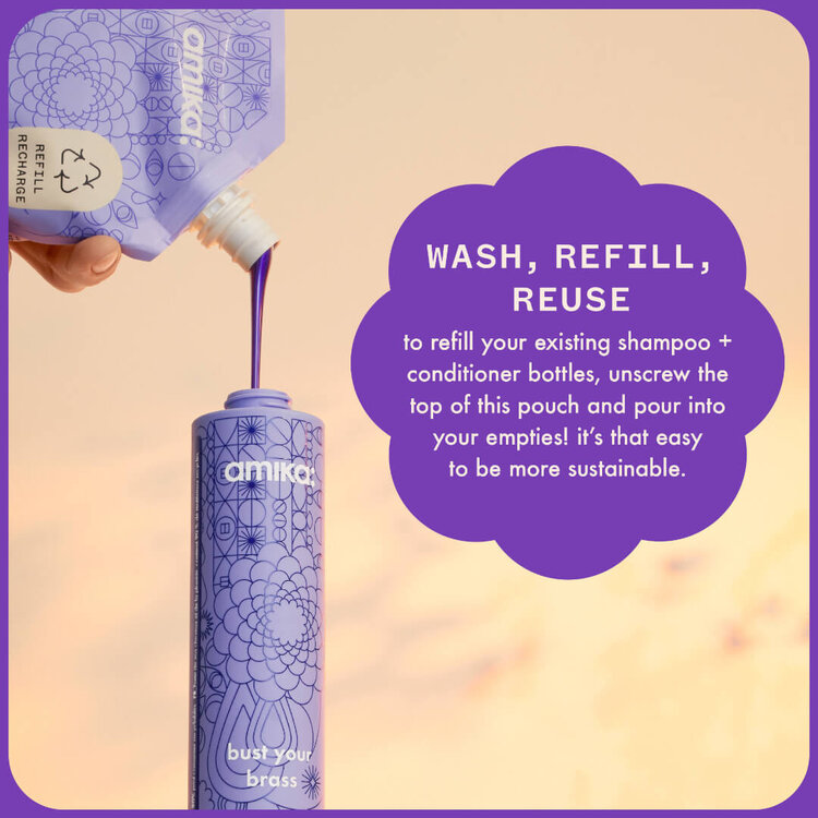 amika: amika | Bust Your Brass | Après-Shampooing Réparateur Blonds Froids