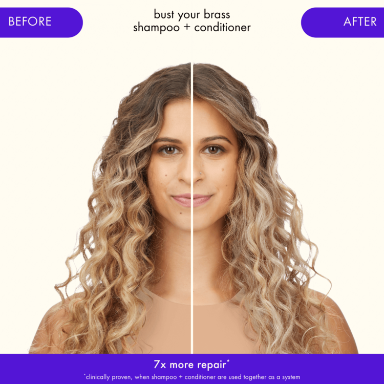 amika: amika | Bust Your Brass | Cool-Blonde Repair Shampoo