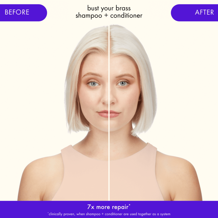 amika: amika | Bust Your Brass | Cool-Blonde Repair Shampoo