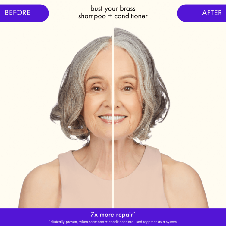 amika: amika | Bust Your Brass | Cool-Blonde Repair Shampoo