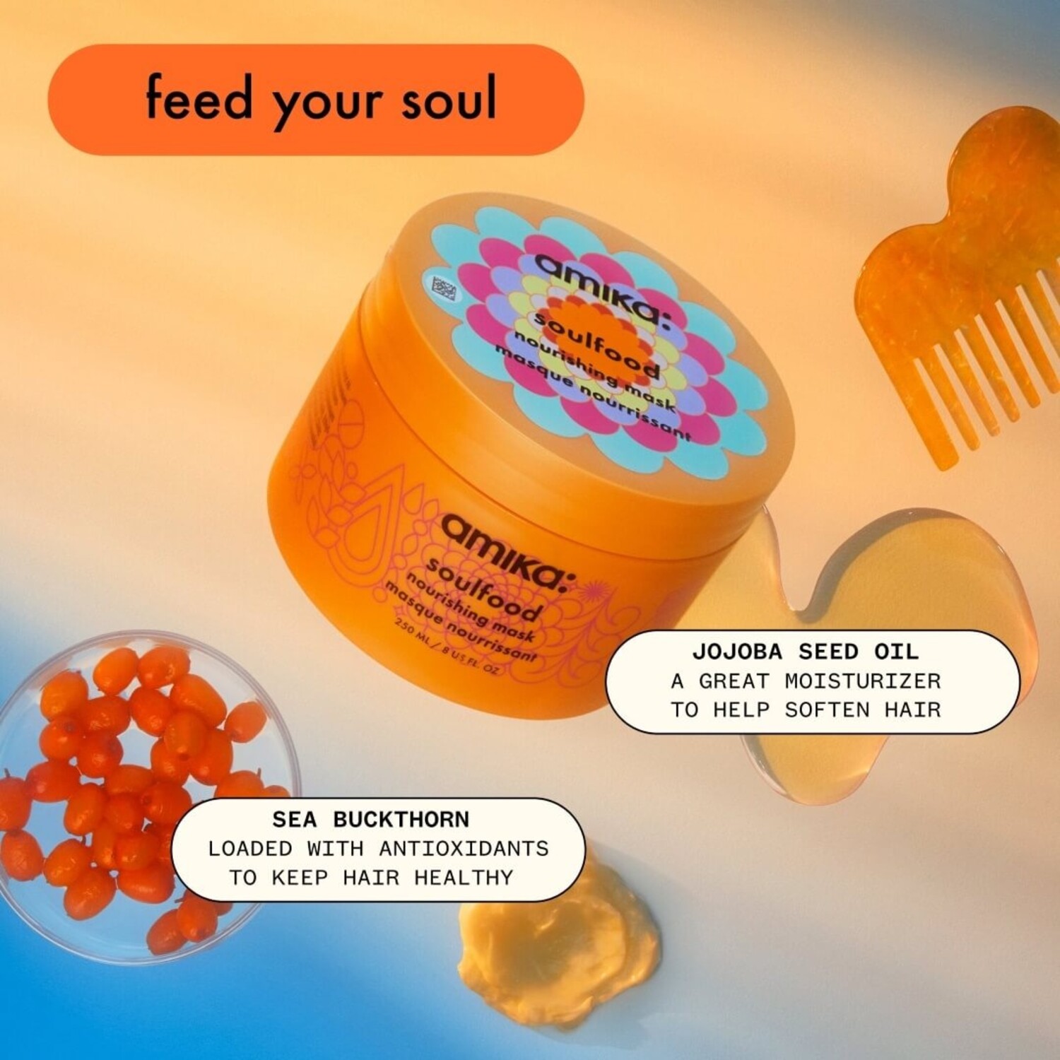 Amika Soulfood Nourishing Mask, 16 fl oz/500 mL Ingredients and Reviews