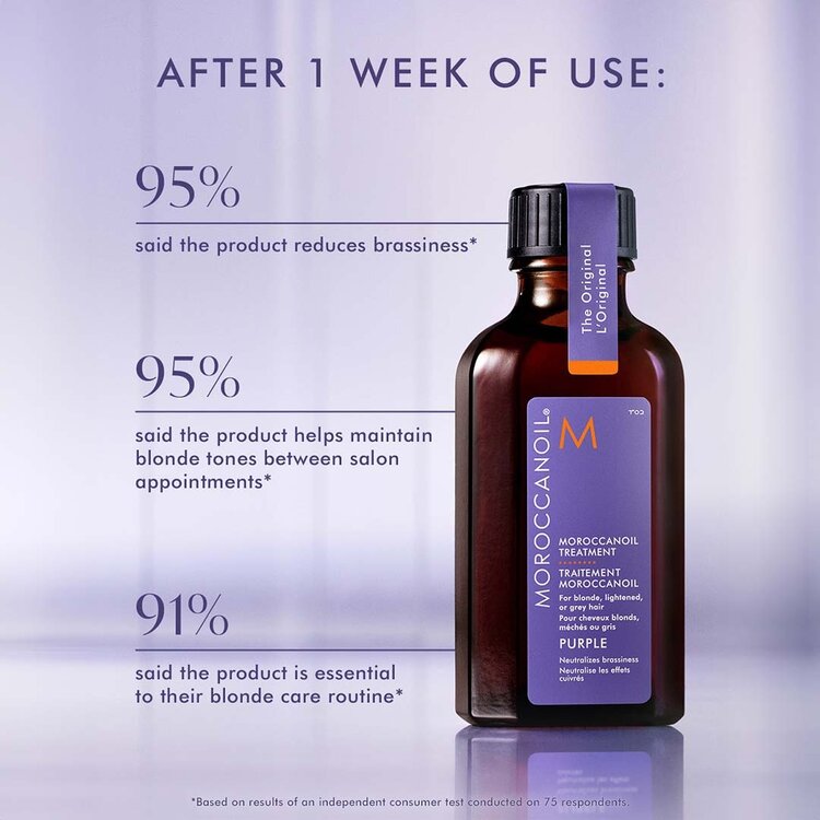 MOROCCANOIL Traitement Huile Violet – Soin nourrissant & anti-reflets jaunes