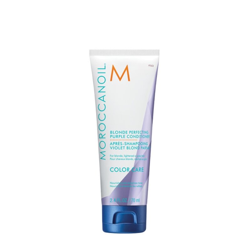 MOROCCANOIL Color Care | Après-Shampooing Violet Blond Parfait – Soin violet anti-jaune pour blond froid