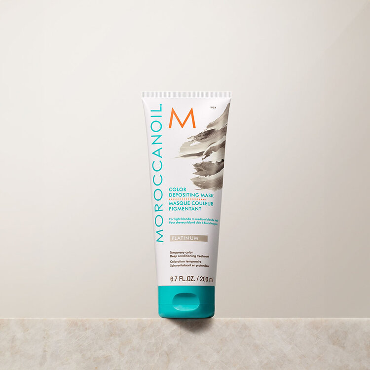 MOROCCANOIL Color Depositing Mask | Platinum – Cool platinum tones & neutralizing care