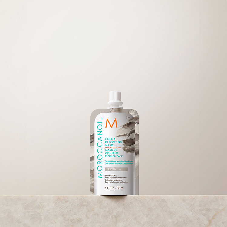 MOROCCANOIL Masque Couleur Pigmentant | Platinum – Reflets platine & soin neutralisant