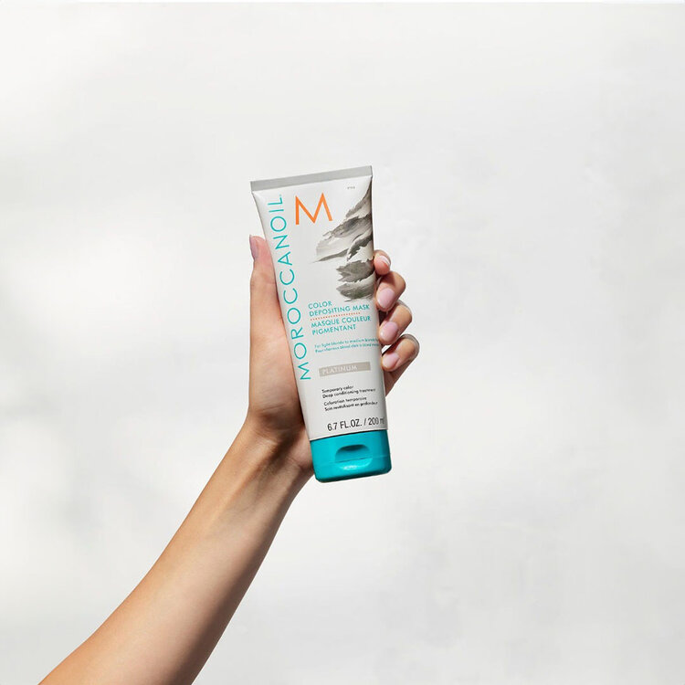 MOROCCANOIL Masque Couleur Pigmentant | Platinum – Reflets platine & soin neutralisant