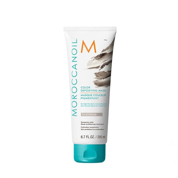MOROCCANOIL Color Depositing Mask | Platinum – Cool platinum tones & neutralizing care