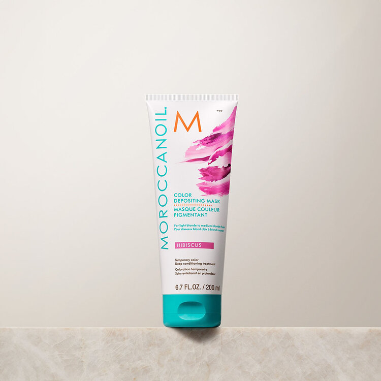 MOROCCANOIL Color Depositing Mask | Hibiscus – Vibrant pink tones & nourishing care