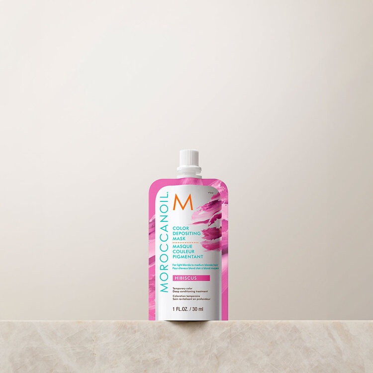 MOROCCANOIL Masque Couleur Pigmentant | Hibiscus – Reflets rosés vibrants & soin nourrissant