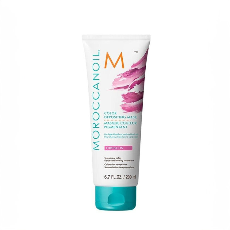 MOROCCANOIL Masque Couleur Pigmentant | Hibiscus – Reflets rosés vibrants & soin nourrissant