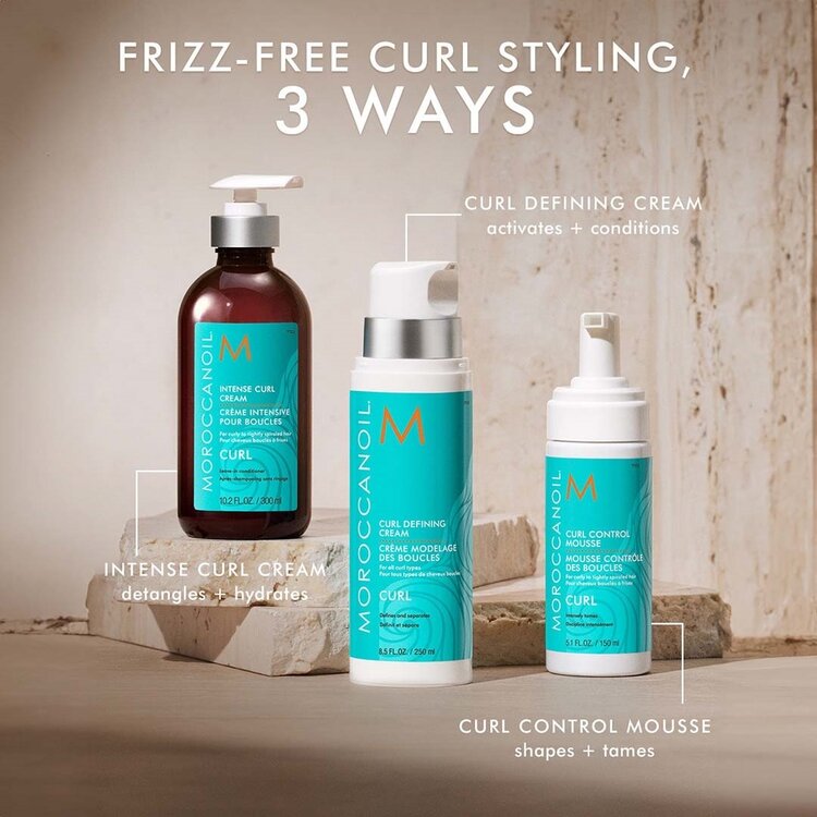 MOROCCANOIL Curl | Mousse Contrôle des Boucles 150 ml – Définition aérienne & anti-frisottis