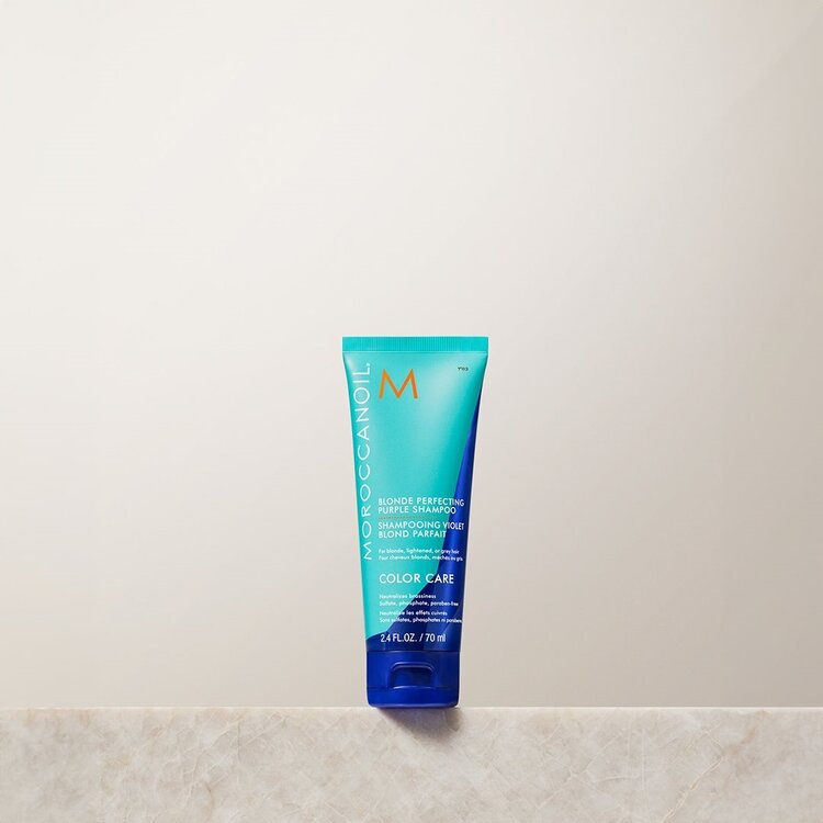 MOROCCANOIL Color Care | Blonde Perfecting Purple Shampoo – Neutralizes yellow tones & boosts brightness