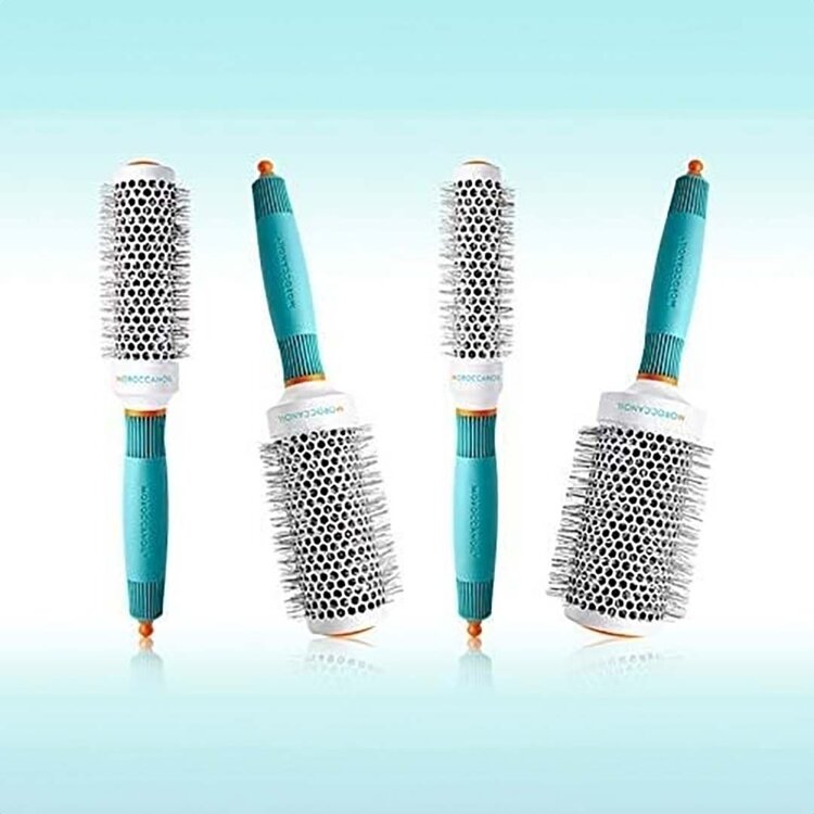 MOROCCANOIL Brosse Ronde en Céramique – Brushing lisse, volume et brillance
