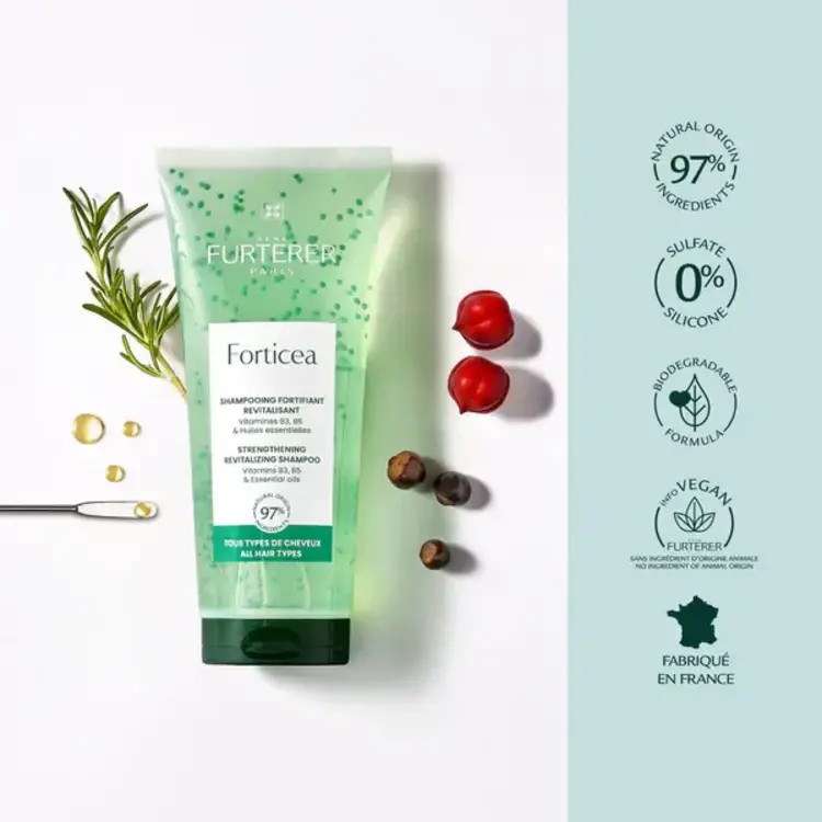 René FURTERER Paris Forticea | Fortifying Revitalizing Shampoo - Energy for Hair and Scalp