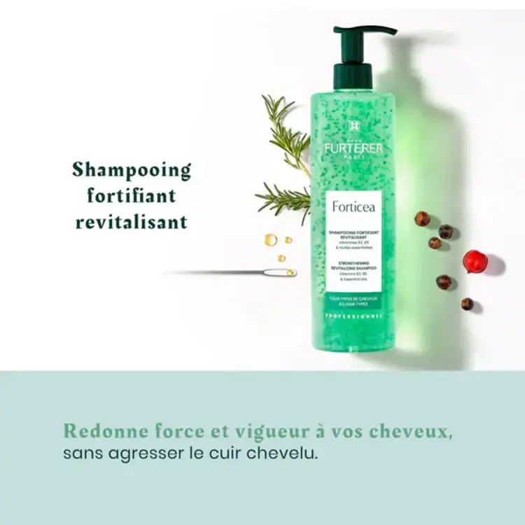 René FURTERER Paris Forticea | Fortifying Revitalizing Shampoo - Energy for Hair and Scalp
