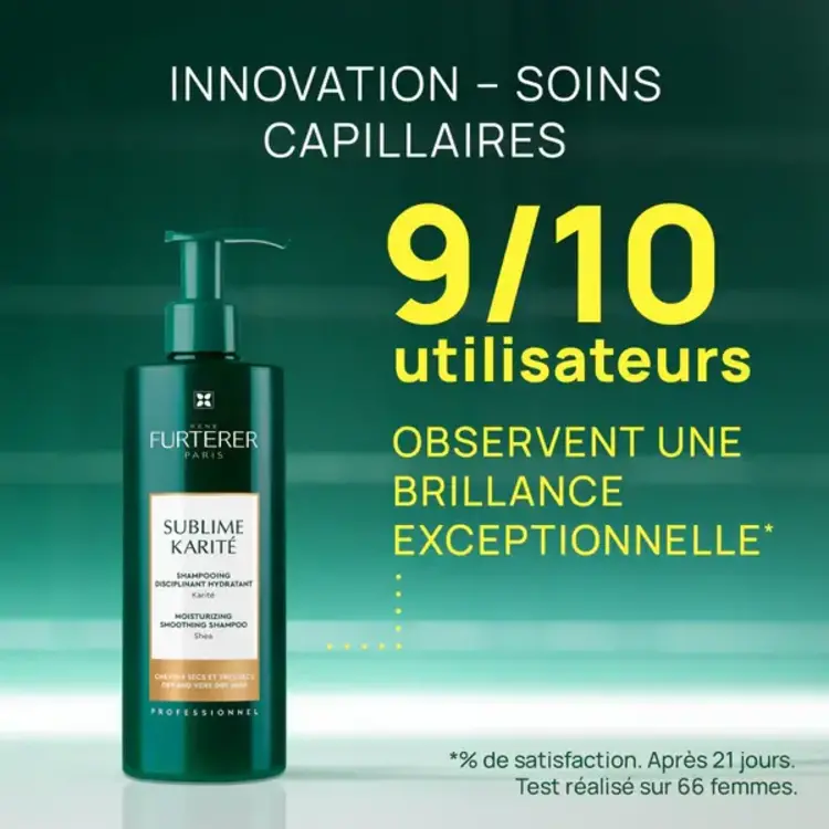 René FURTERER Paris Sublime Karité | Shampooing Disciplinant Hydratant - Cheveux Secs et Très Secs
