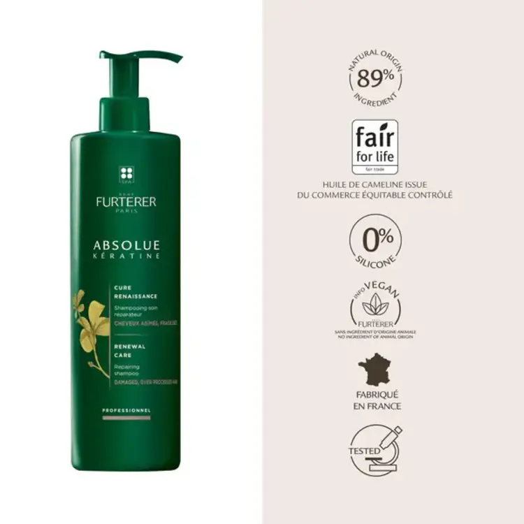 René FURTERER Paris Absolue Keratine | Shampooing soin Réparateur