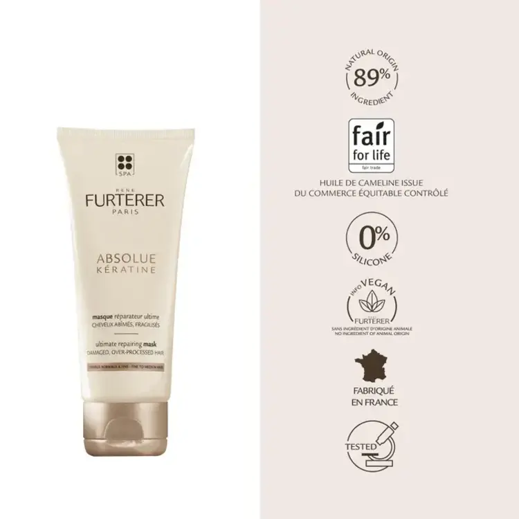 René FURTERER Paris Absolue Keratine | Ultimate Repairing Mask - Fin to Medium Hair