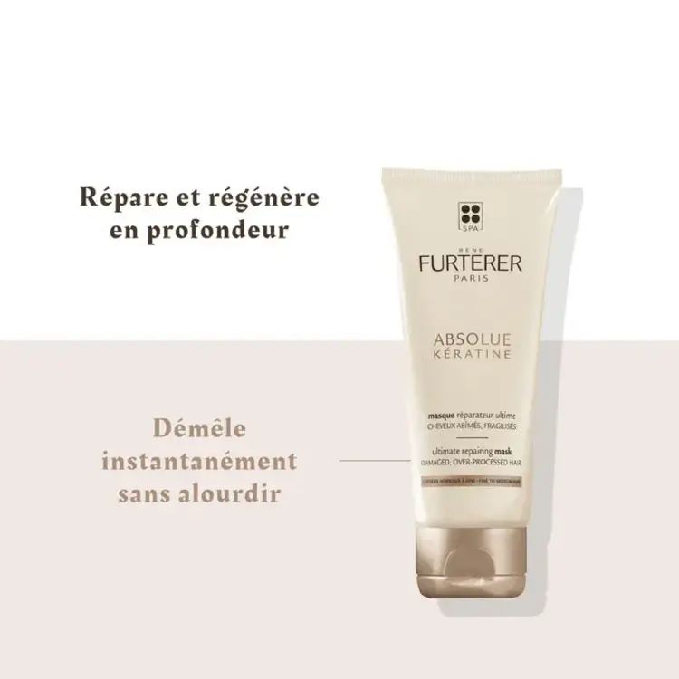 René FURTERER Paris Absolue Keratine | Masque Réparateur Ultime - Cheveux Nomaux à Fins