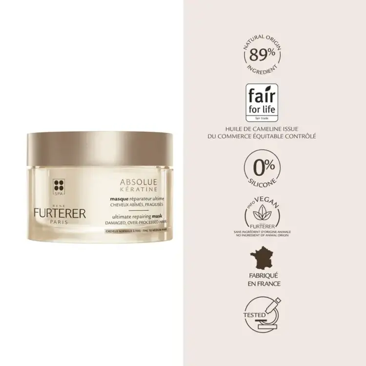 René FURTERER Paris Absolue Keratine | Ultimate Repairing Mask - Fin to Medium Hair