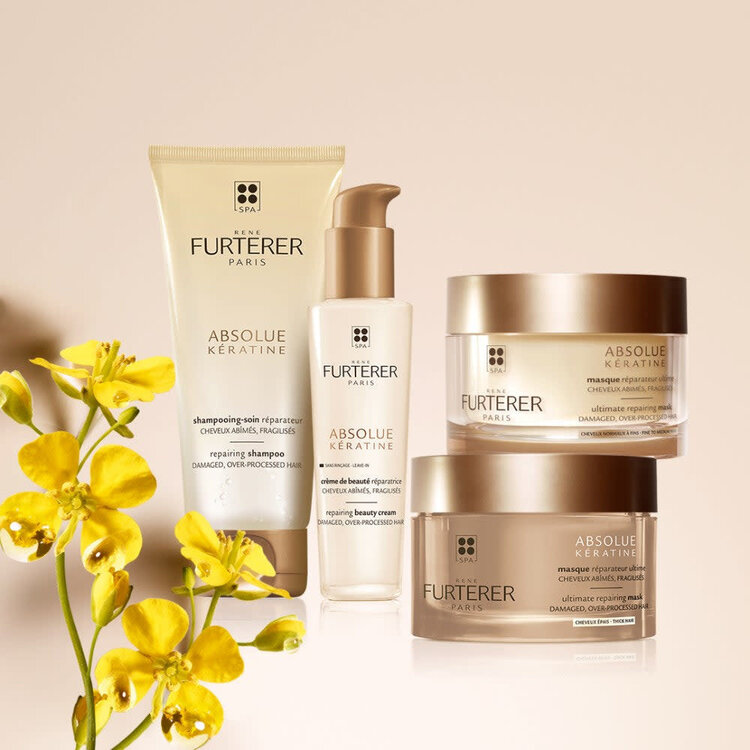 René FURTERER Paris Absolue Keratine | Masque Réparateur Ultime - Cheveux Nomaux à Fins