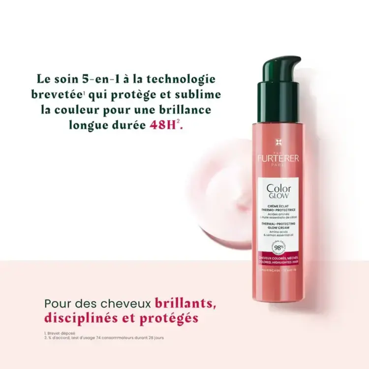 René FURTERER Paris Color Glow | Crème Éclat Thermo-Protectrice (100ml/3.4oz)