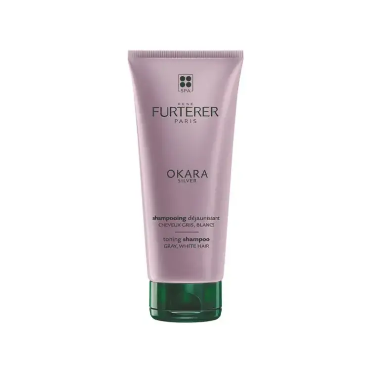 René FURTERER Paris Okara Silver | Anti-Yellow Shampoo - Neutralizes Yellow Tones for Gray, White and Blonde Hair