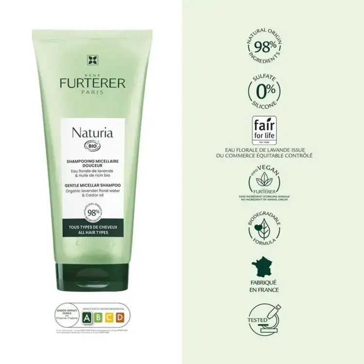 René FURTERER Paris Naturia | Shampooing Micellaire Douceur