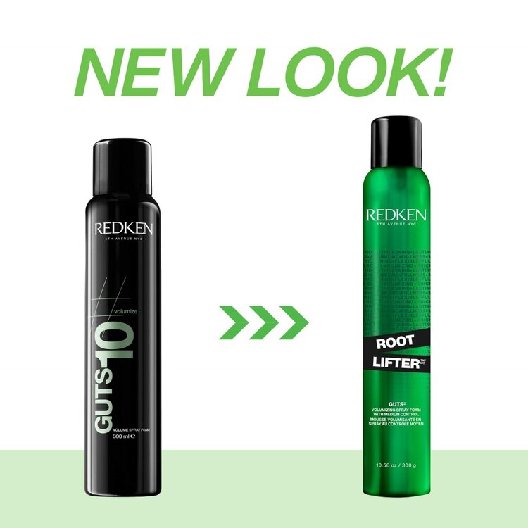 REDKEN Root Lifter | Guts 10 | Volumizing Spray Foam - Volume and Hold (300g/10.58oz)