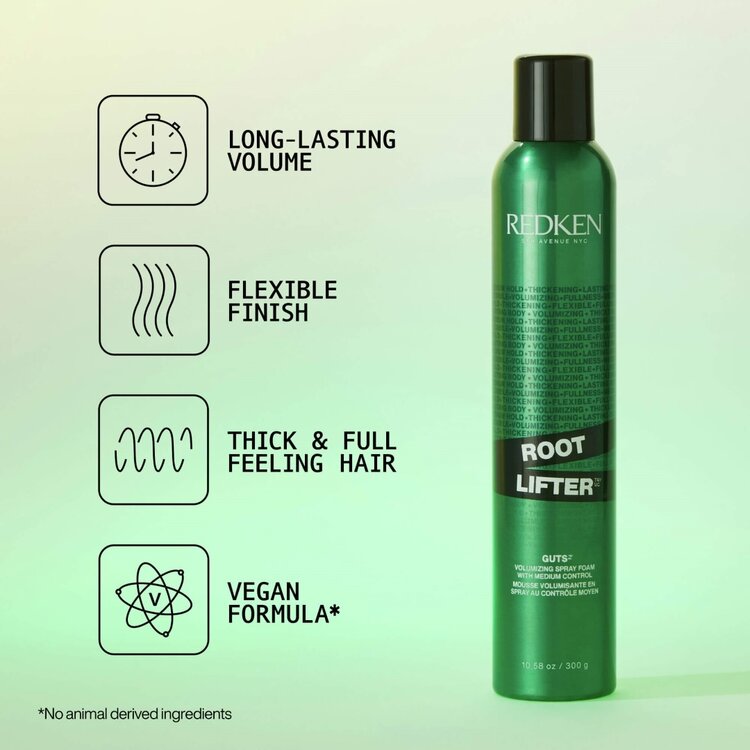 REDKEN Root Lifter | Guts 10 | Volumizing Spray Foam - Volume and Hold (300g/10.58oz)