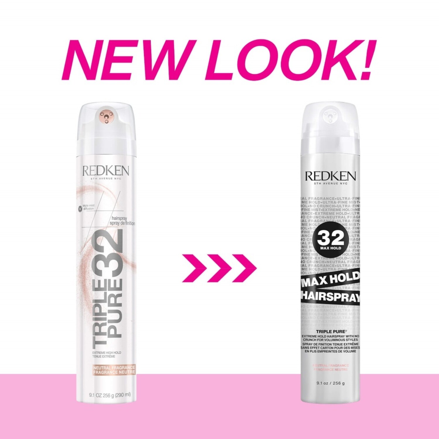 Redken Triple Pure 32 Max Hold Hairspray Fragrance-Free