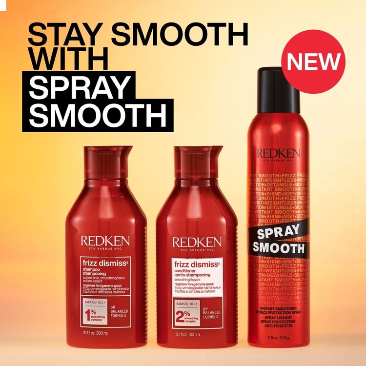 REDKEN Spray Smooth | Instant Smoothing & Frizz Protection Spray - Heat Protection (212g/7.5oz)