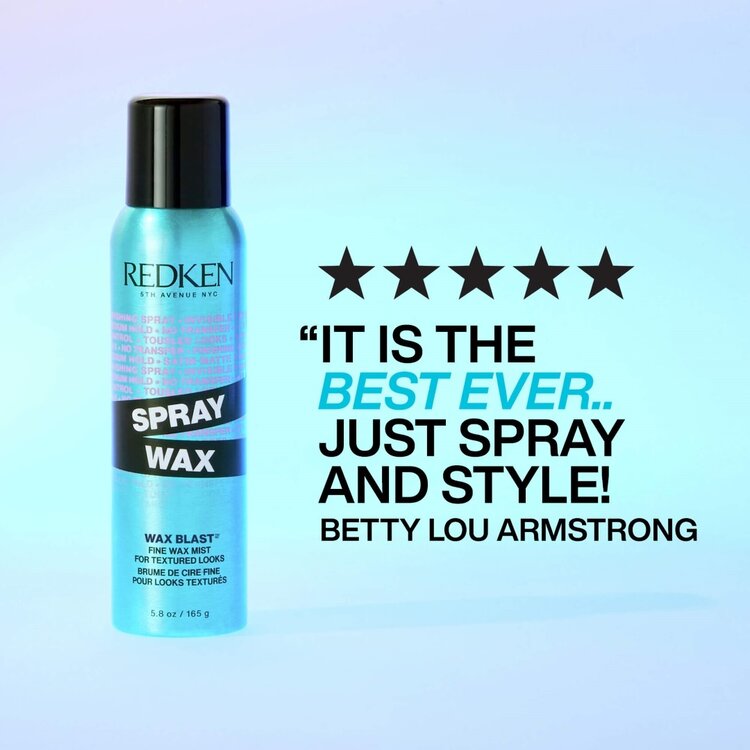 REDKEN Wax Blast | Spray Wax Brume de Cire Fine - Texture et Contrôle Moyen (165g/5.8oz)