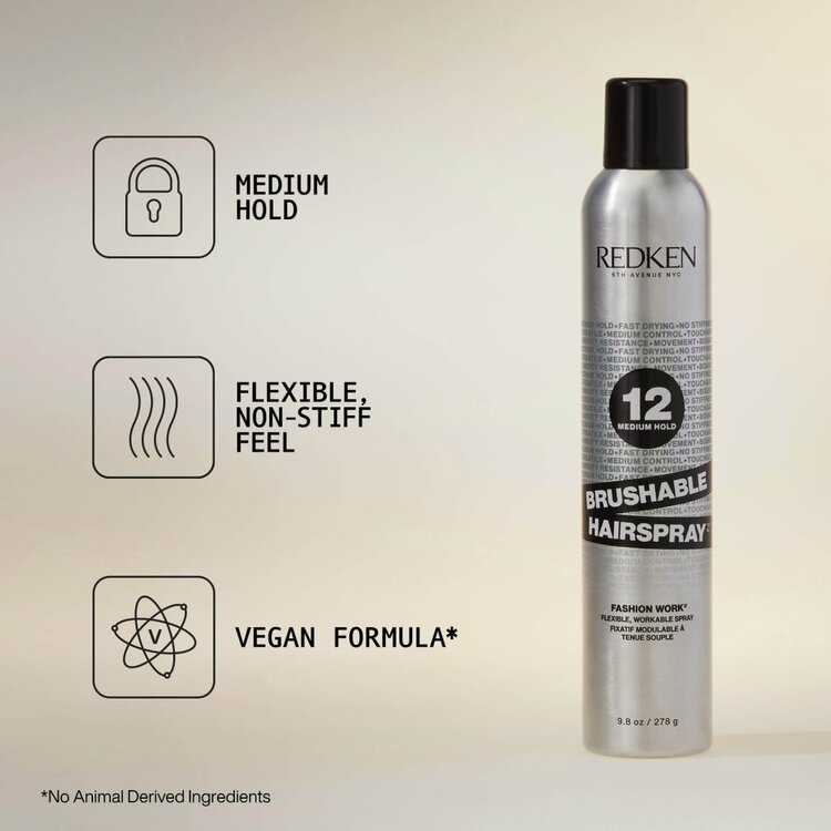 REDKEN Fashion Work 12 | Brushable Hairspray - Workable Hold (278g/9.8oz)