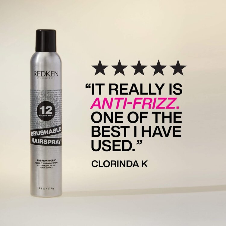 REDKEN Fashion Work 12 | Brushable Hairspray - Workable Hold (278g/9.8oz)